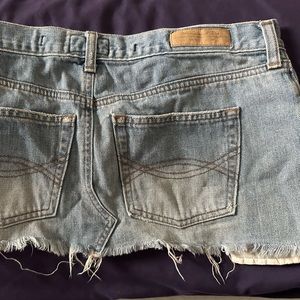 Denim short skirt